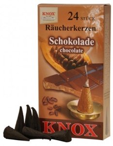 Incense candle, chocolate