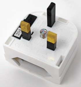 Adapter plug for GB/ HK/ AU, white