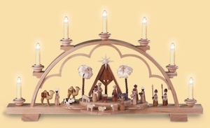 Candle arch Christmas story,